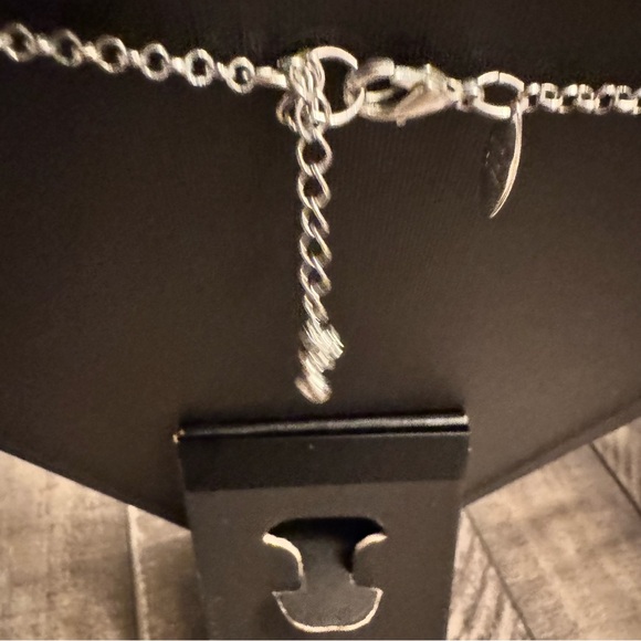 NY Statement Necklace Blue Beads Silver Tone Chain‎ Jewelry - Picture 5 of 7